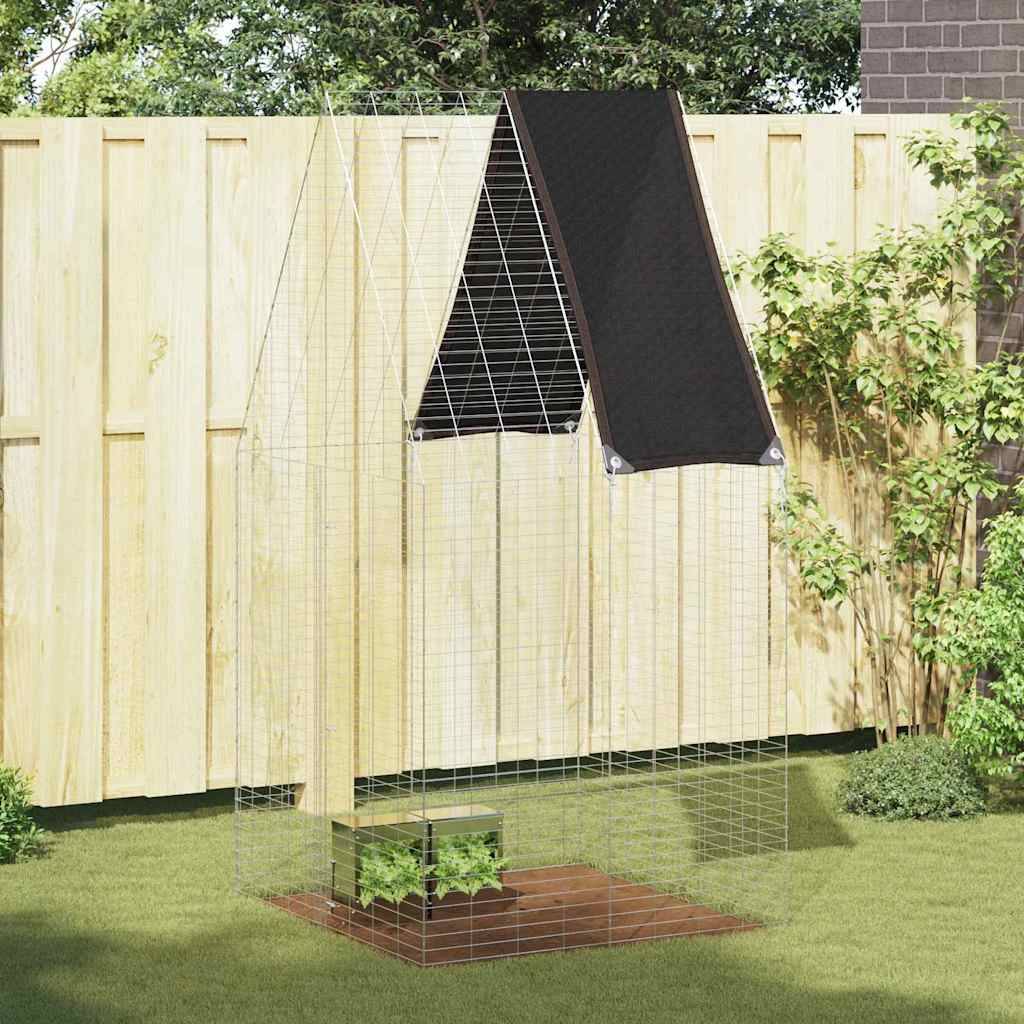 Vidaxl - Cage pour lapins Argenté 100 x 100 x 210 cm Acier galvanisé vidaXL 42019245 - Image 1
