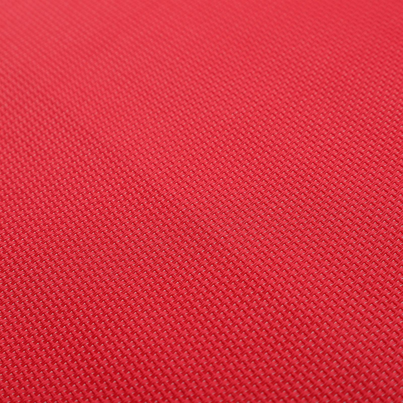 Outsunny - Bain de soleil transat pliable dossier inclinable multi-positions acier thermoplastique lacets élastiques noir textilène rouge - Outsunny - Image 8