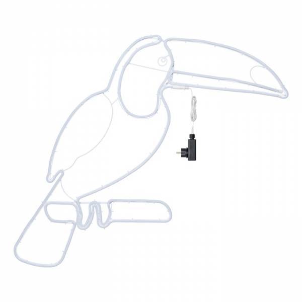 Lotti - Lampe néon déco toucan 560 LED rose et orange 90x95 cm IP44 24V Lotti - Image 4