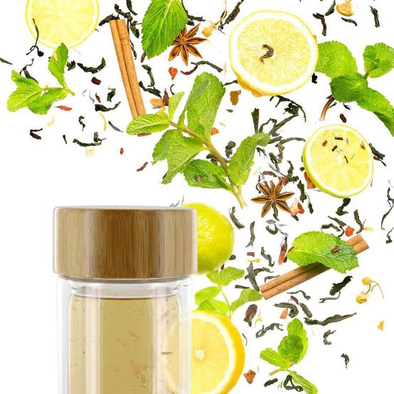 Bouteille en Verre Double Paroi 33cl avec Infuseur - INFUZZ - Image 4
