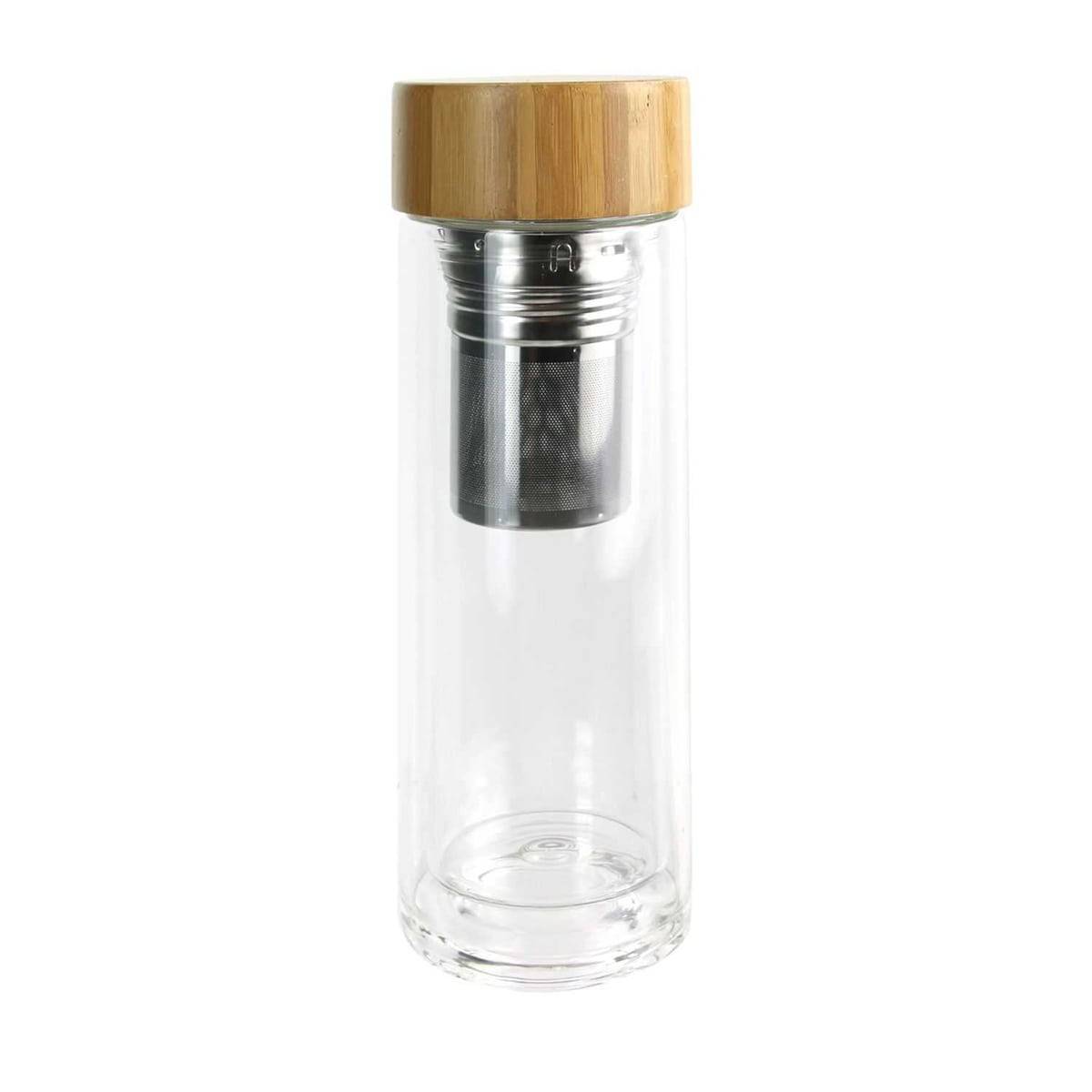 Bouteille en Verre Double Paroi 33cl avec Infuseur - INFUZZ - Image 1