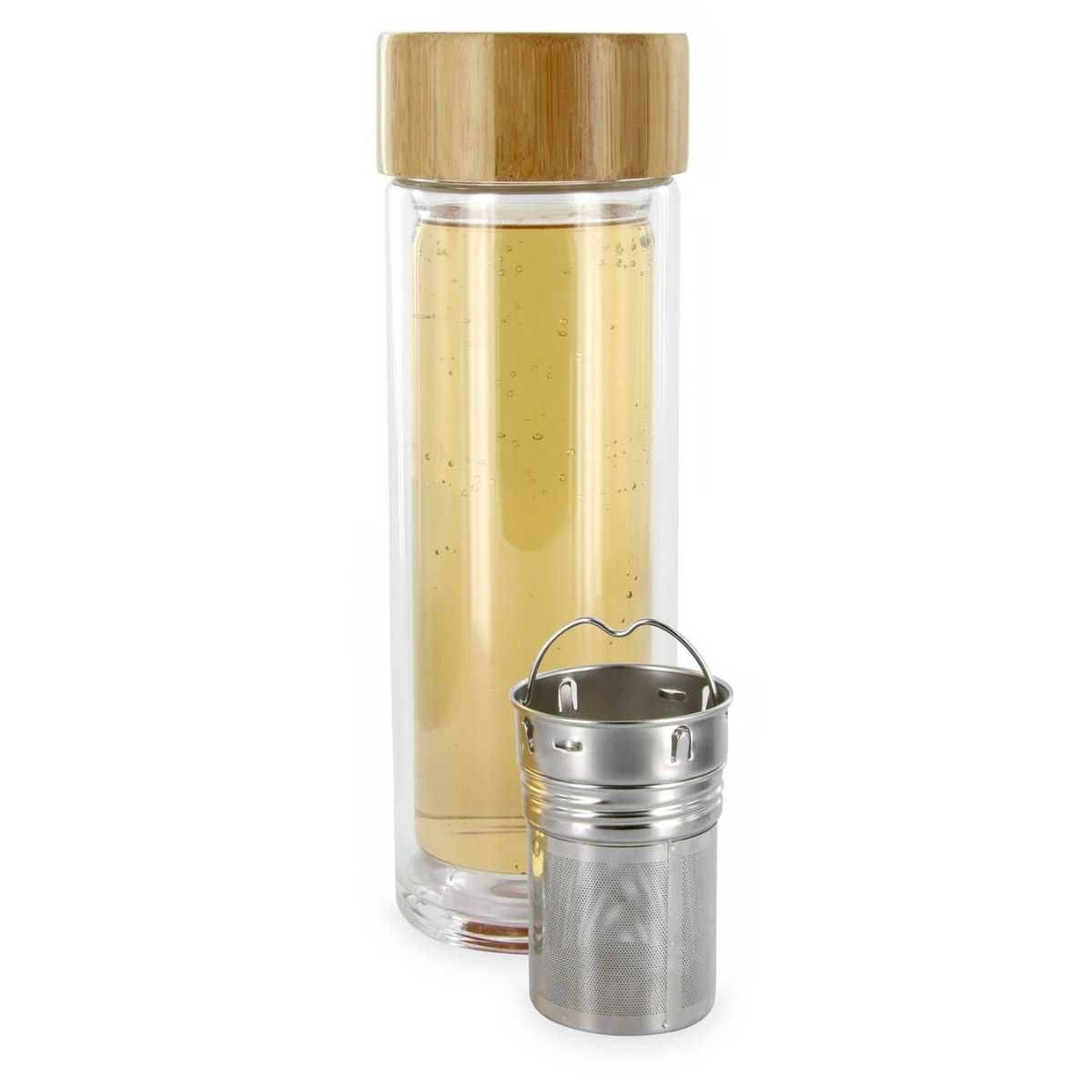 Bouteille en Verre Double Paroi 33cl avec Infuseur - INFUZZ - Image 3