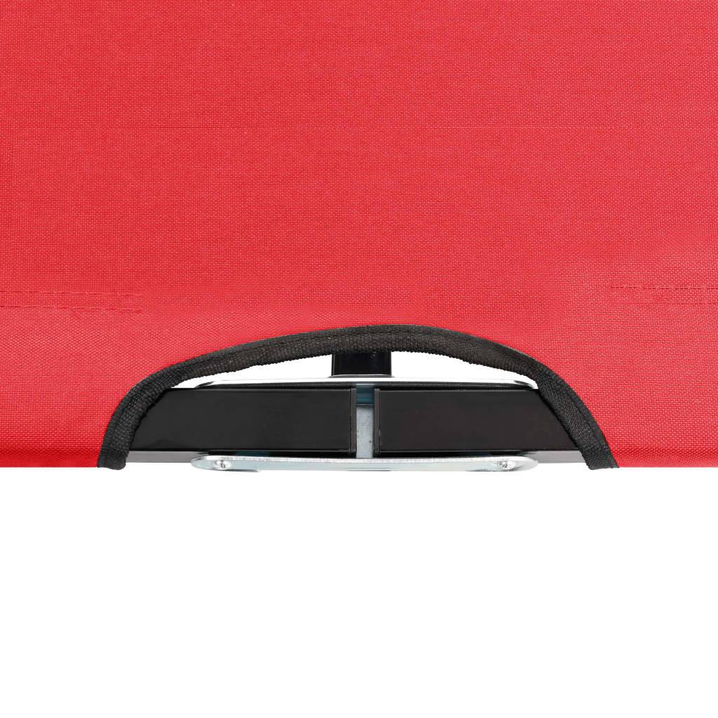 Helloshop26 - Lit de camp double de camping meuble d'extérieur pliable 2 places rouge acier - Image 5