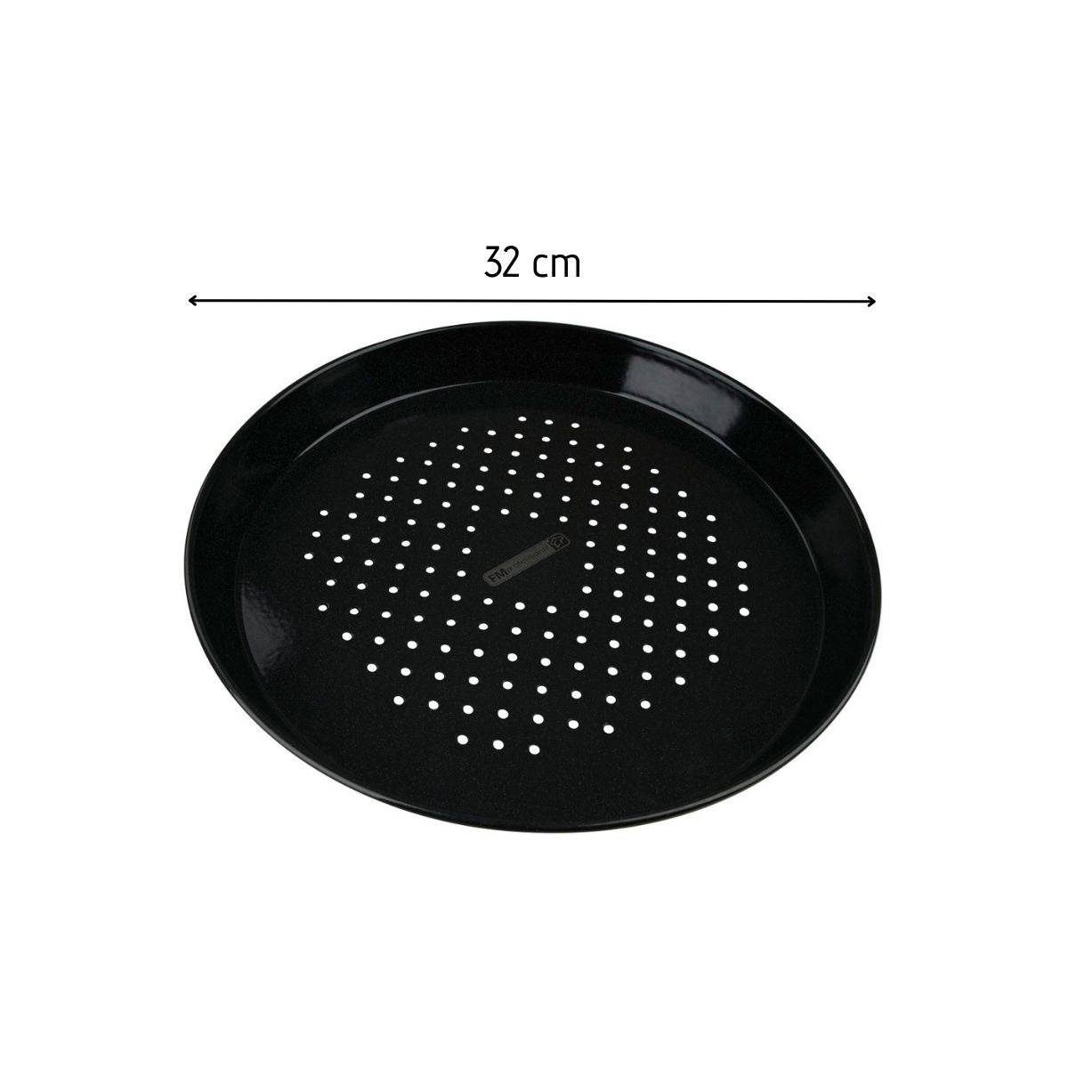 Lot de 2 plaques à pizza perforées rondes, four et barbecue 32 cm FM Professional Barbecue - Image 3