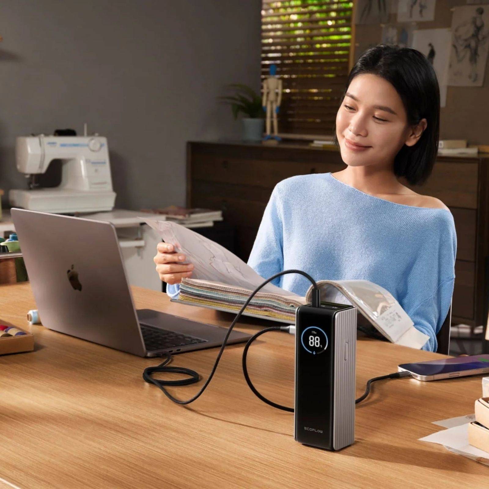 EcoFlow RAPID Power Bank 25K - 170W, câbles intégrés, recharge ultra-rapide - Image 8