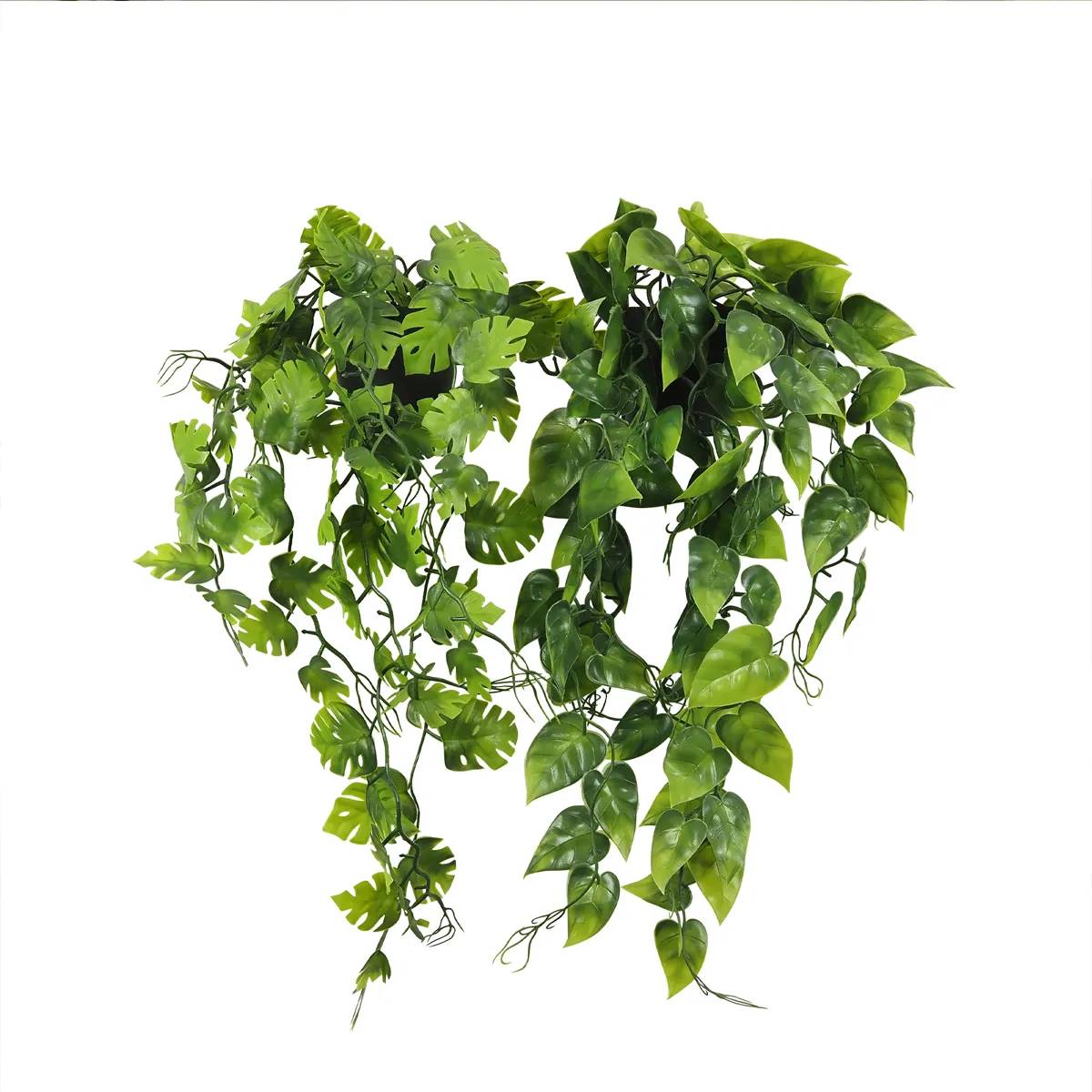Ligne Deco - Plante succulente retombante artificielle 50cm lot de 2