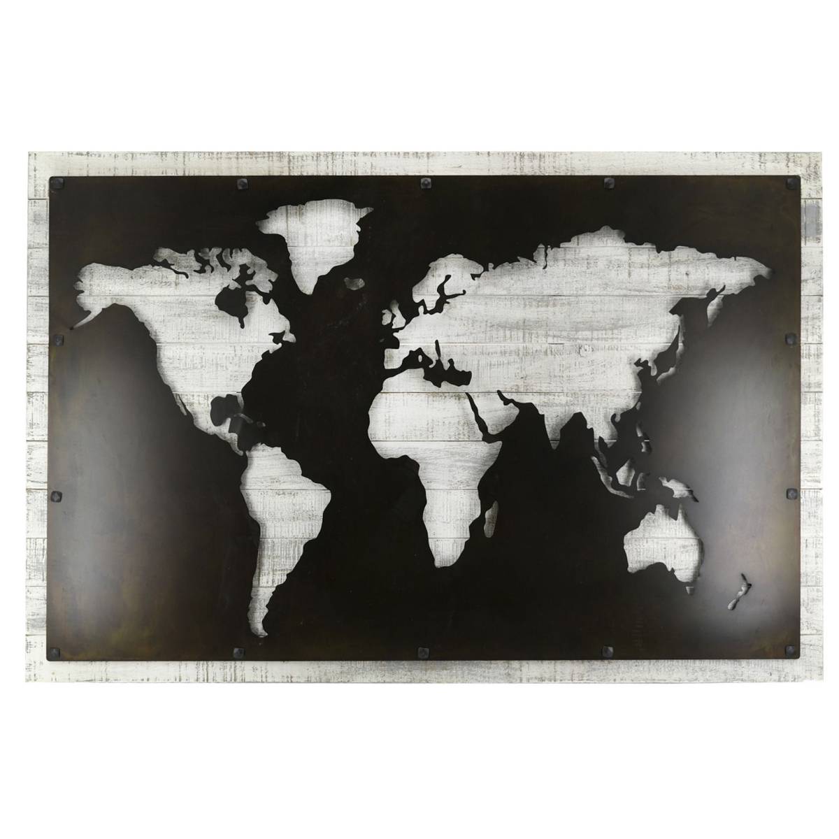 Aubry Gaspard - Mappemonde en medium et métal - Image 1