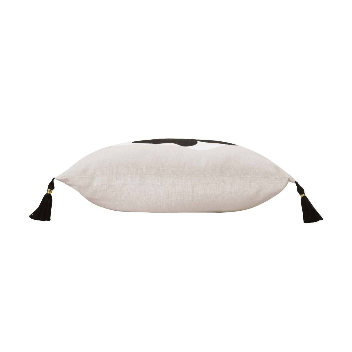 Coussin Déco Pompons "Issey" 45x45cm Naturel - Image 2