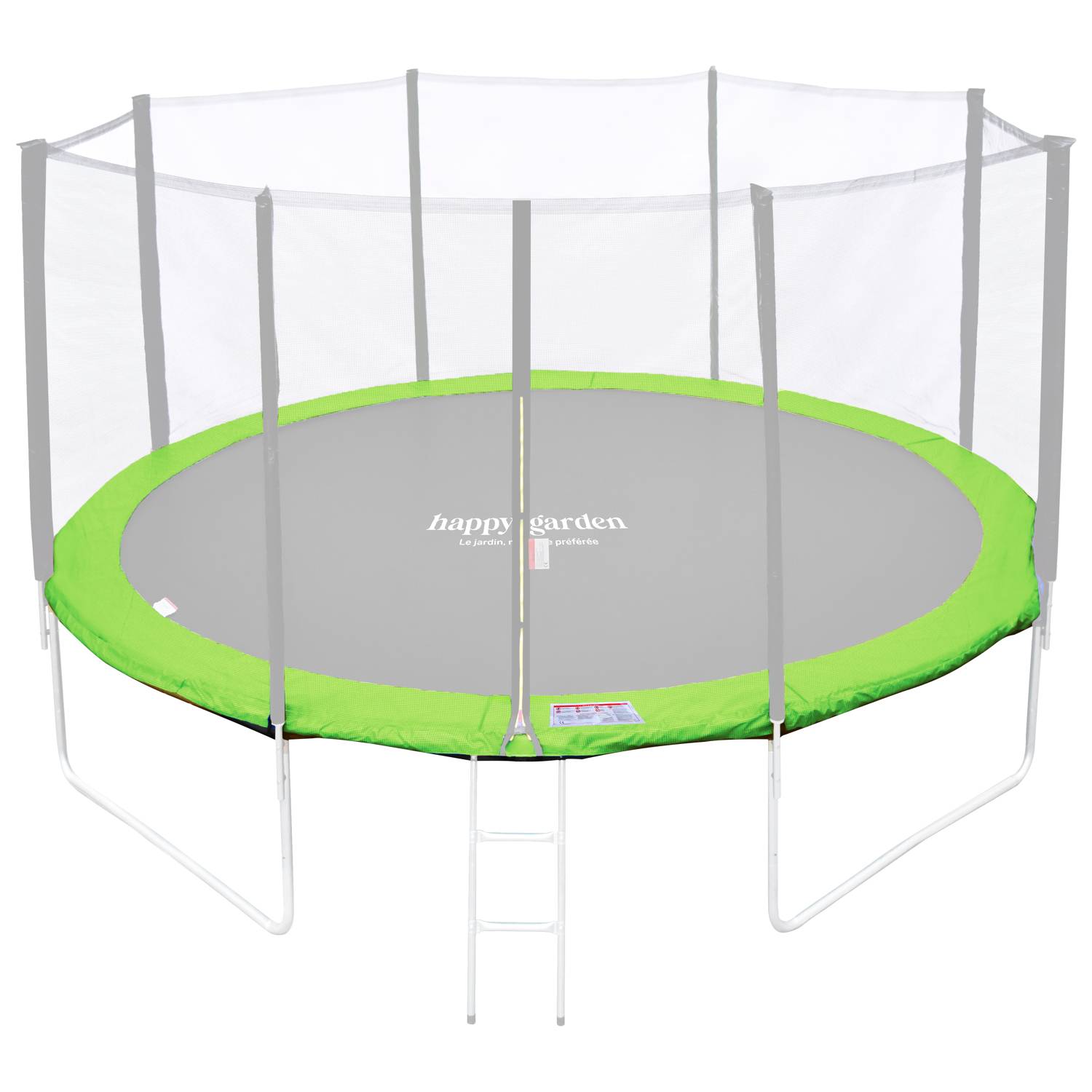 Happy Garden - Matelas de protection réversible pour trampoline Ø430cm MELBOURNE - vert/bleu - HAPPY GARDEN - Image 5