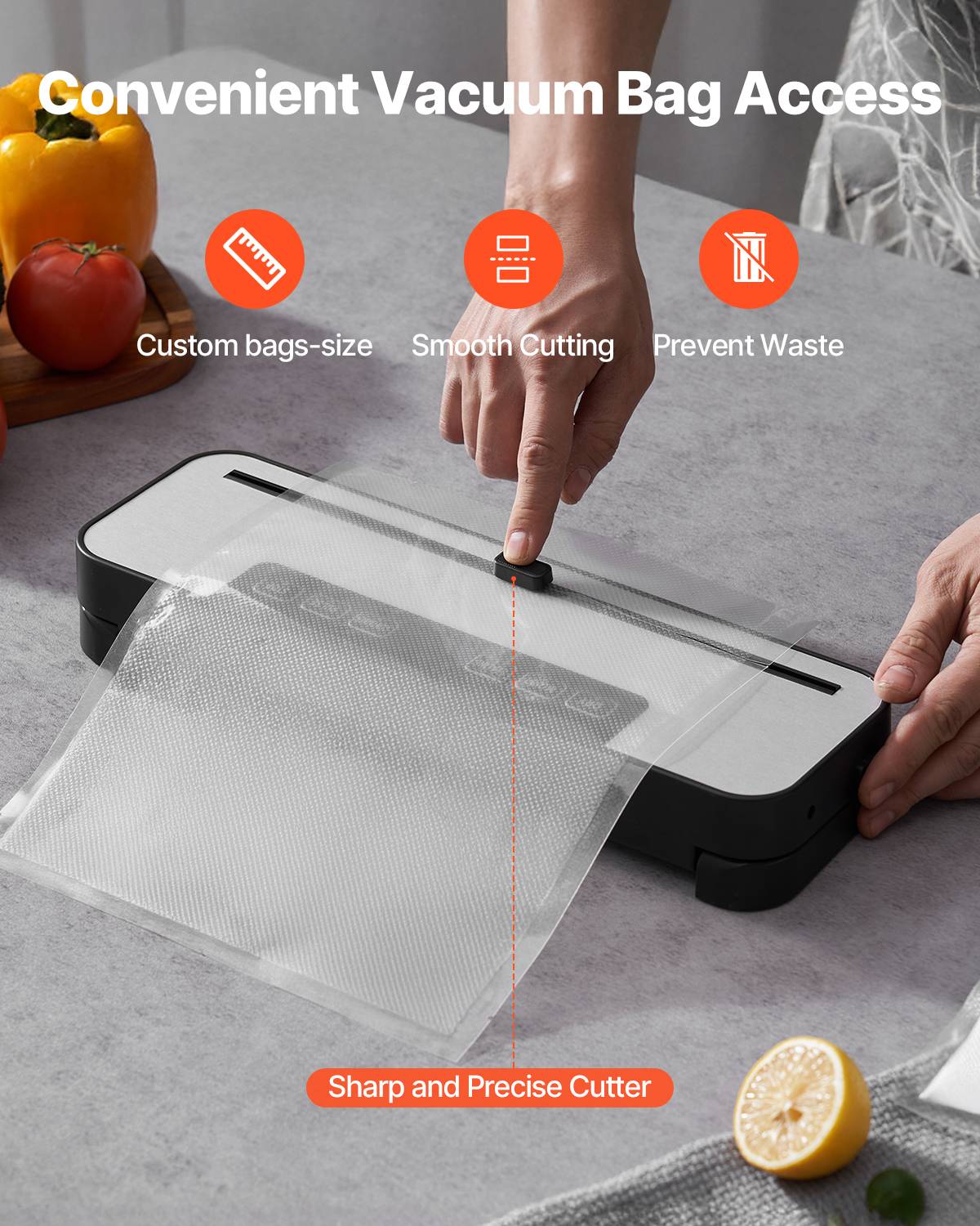 Raycial Machine Sous Vide Alimentaire 5 En 1, Machine Sous Vide Pour Aliments Secs Et Humides, Vide Avec Sacs Sous Vide, Scelleuse De Film Alimentaire Compacte, EntièRement Automatique
