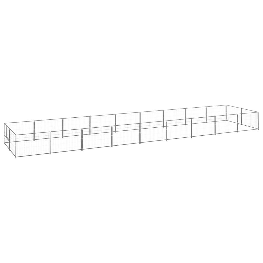 Vidaxl - Chenil Argenté 18 m² Acier vidaXL 3082125 - Image 2