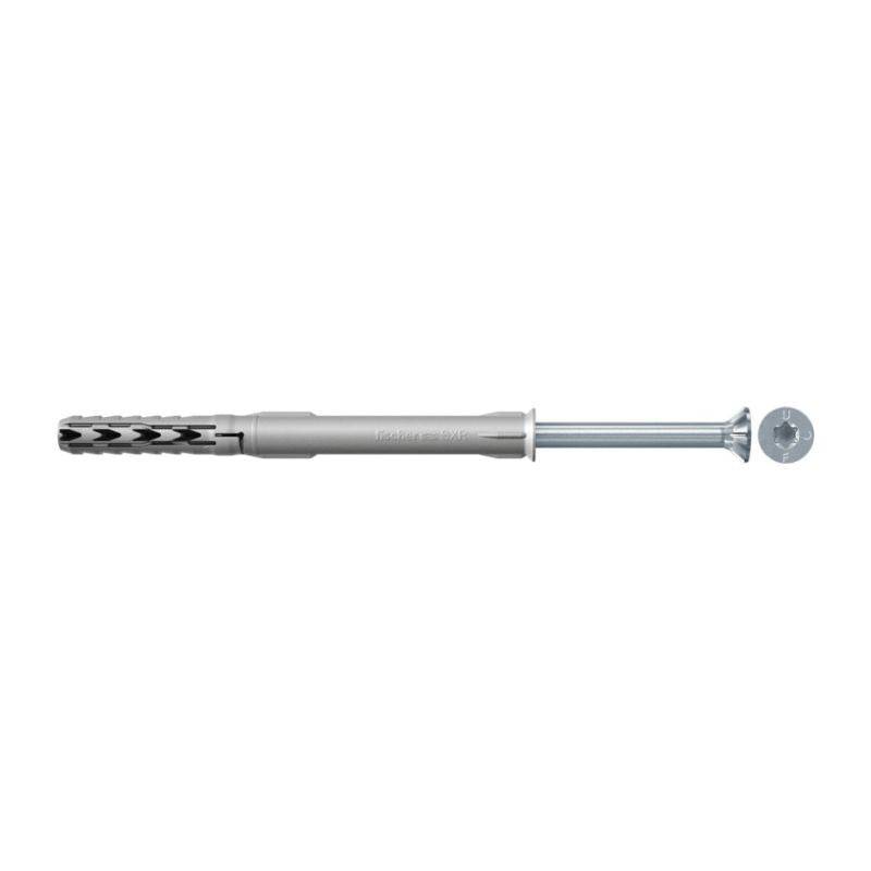 Fischer - Boite de 50 chevilles rallongées SXR 10x160 T FISCHER 46267 (avec vis tête fraisée en acier électrozingué) Fischer - Image 2