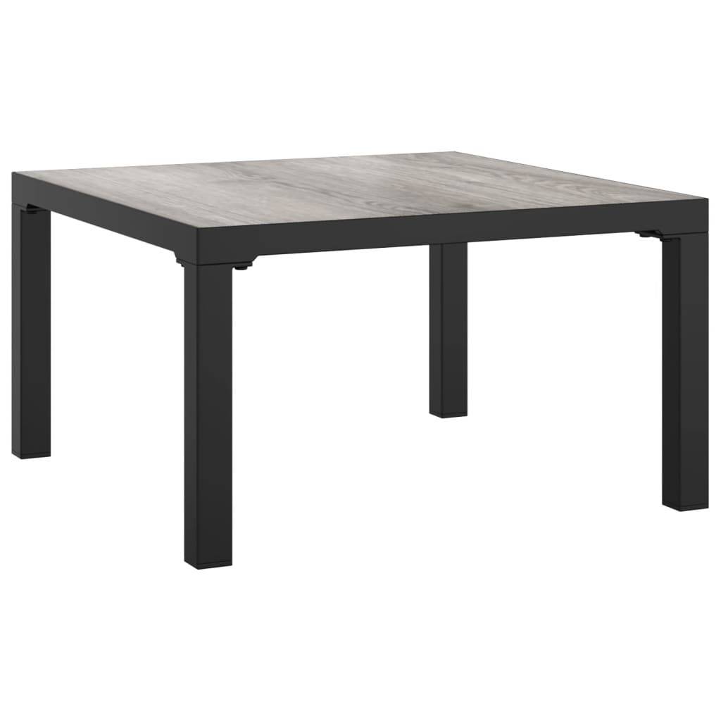 Salon de jardin 8 pcs | Mobilier d'extérieur noir et gris résine tressée Maison Chic - Image 9