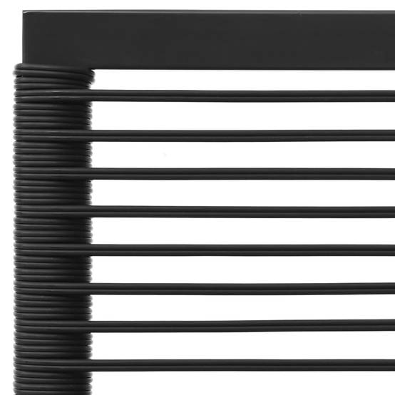 Salon de jardin 8 pcs | Mobilier d'extérieur noir et gris résine tressée Maison Chic - Image 6