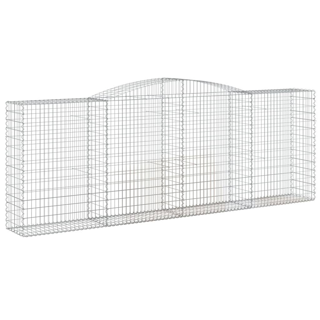 Vidaxl - Paniers à gabions arqués 25 pcs 400x50x140/160 cm Fer galvanisé vidaXL 3147033 - Image 4