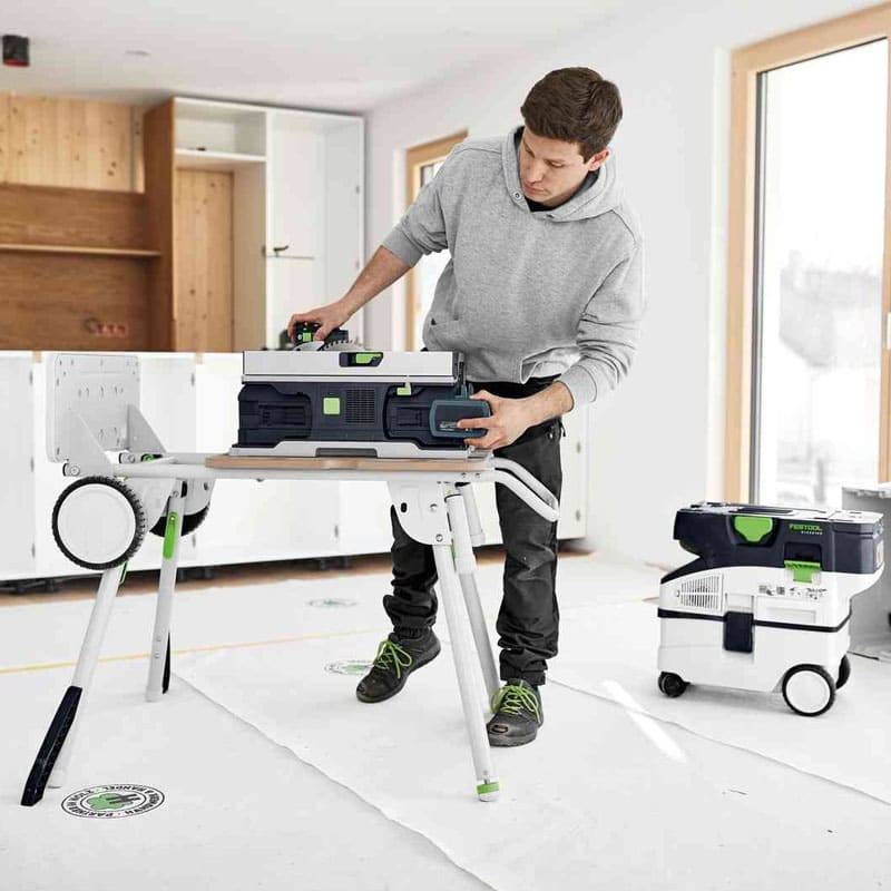 Scie circulaire sur table sans fil 36V (2x18V) CSC SYS 50 EBI-Basic - FESTOOL - sans batterie ni chargeur - avec accessoires - 576820 - Image 6