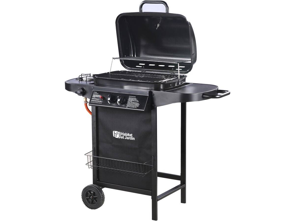Habitat Et Jardin - Barbecue Gaz "party 3" - 3 Brûleurs Dont 1 Latéral - 9.38 Kw - Noir -habitat Et Jardin - Image 4