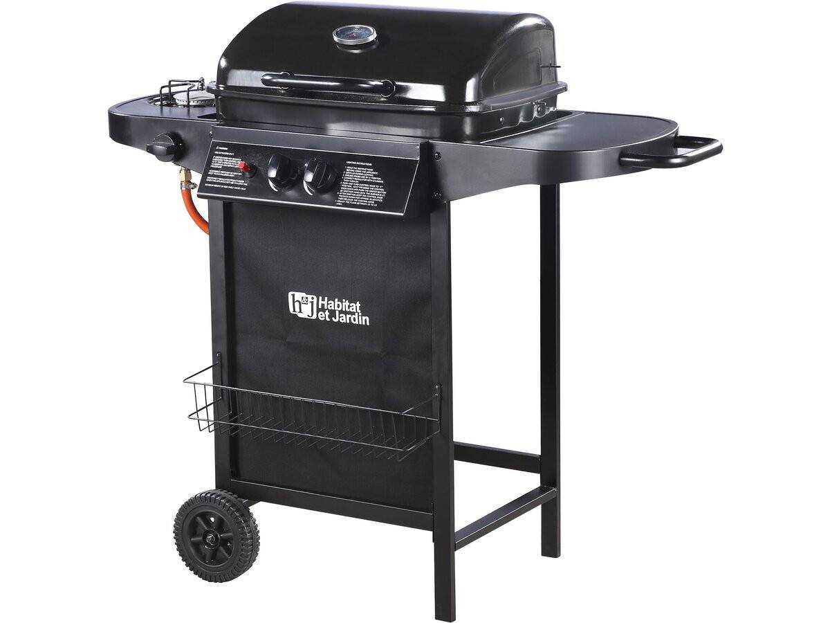 Habitat Et Jardin - Barbecue Gaz "party 3" - 3 Brûleurs Dont 1 Latéral - 9.38 Kw - Noir -habitat Et Jardin - Image 1