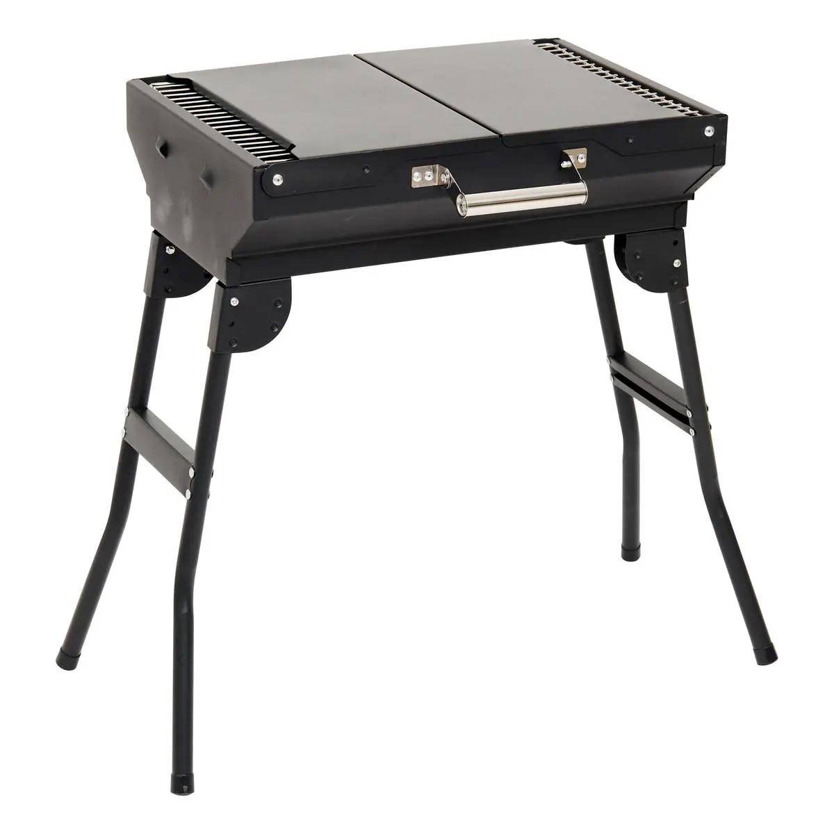 Barbecue à Charbon Pliant "Grille" 82cm Noir - Image 2