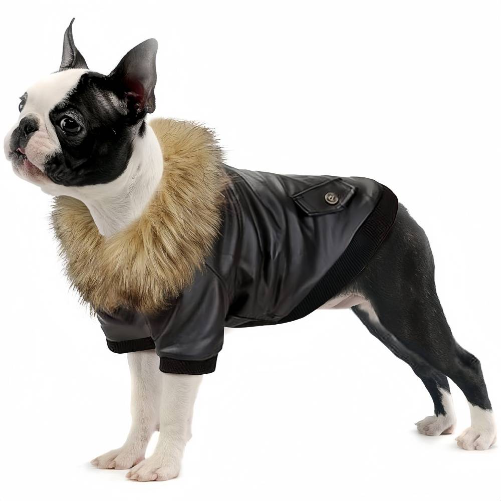 Manteau en cuir pour chiens - XL - Image 1