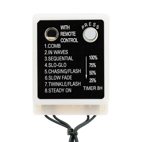 Lotti - Guirlande lumineuse Diamant 50m 500 LED blanc chaud 8 programmes dimmable télécommande câble vert Lotti - Image 5