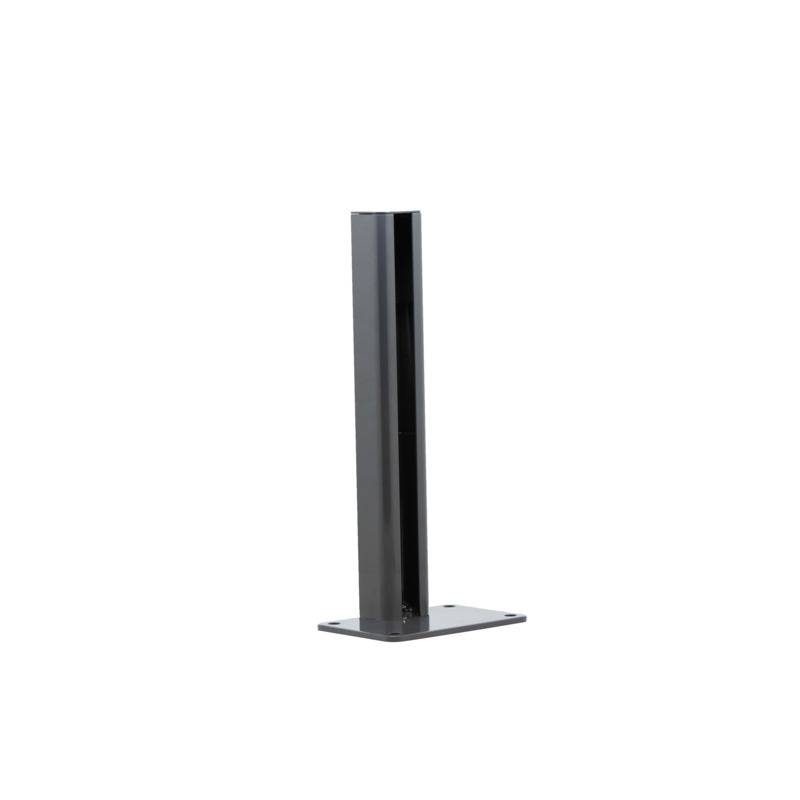 Platine aluminium pour poteau de départ ou fin de clôture - Coloris - Gris anthracite RAL 7015, Largeur - 10 cm, Longueur - 15 cm - Image 2