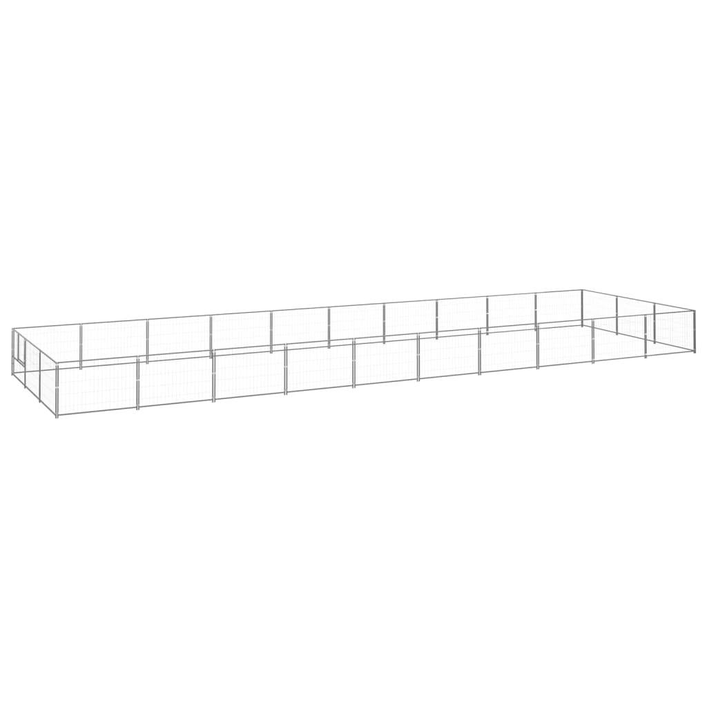 Vidaxl - Chenil Argenté 30 m² Acier vidaXL 3082142 - Image 2