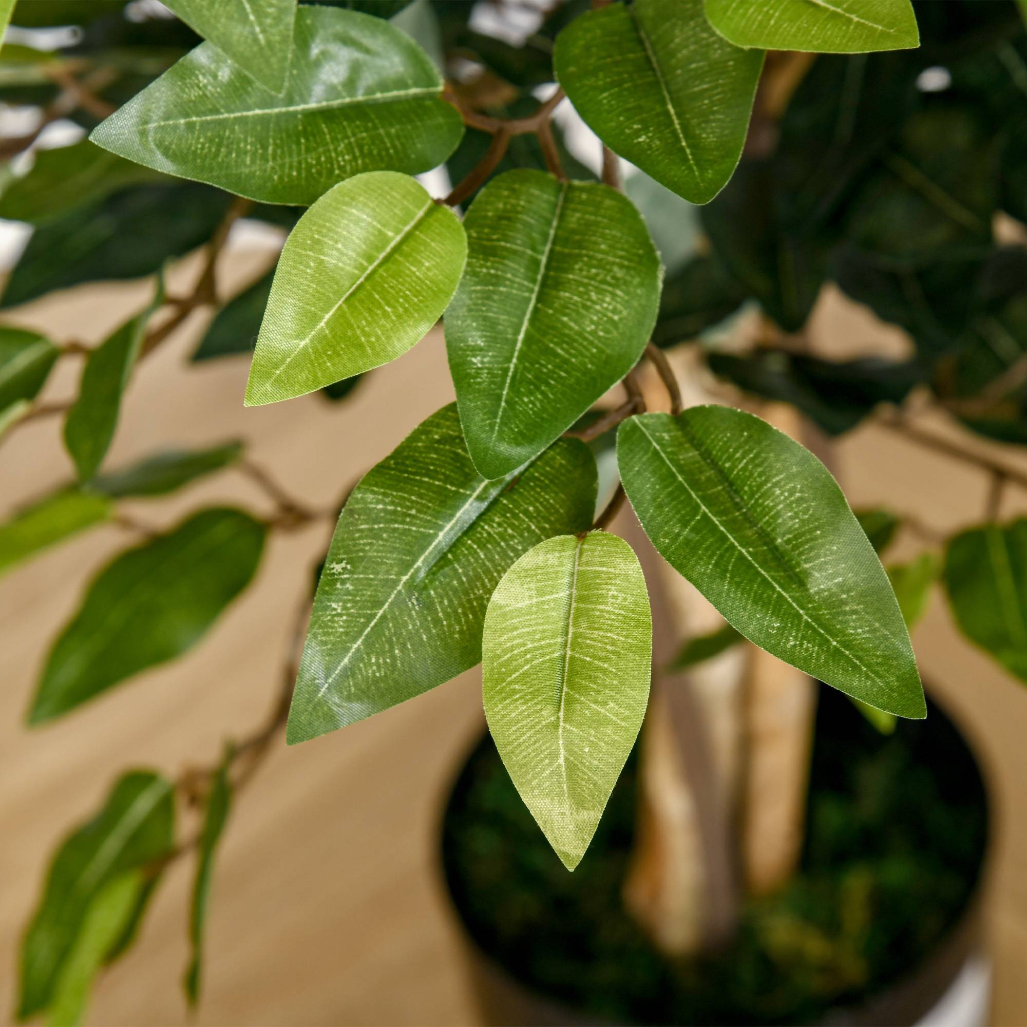 Sans Marque - Grand ficus artificiel 150cm, arbre artificiel, plante en pot, réaliste pour salon, chambre, bureau, jardin - Image 10