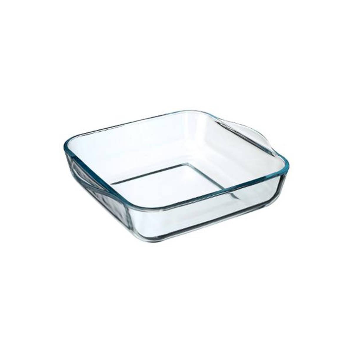 Plat à Four en Verre "Carré" 22cm Transparent