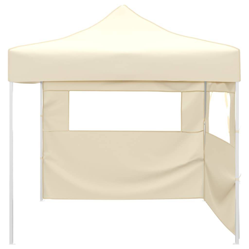 Barnum Pliant 3x3m Acier avec 2 Parois Toile Imperméable pour Marché Crème – ComfortXL Outdoor Living - Image 2