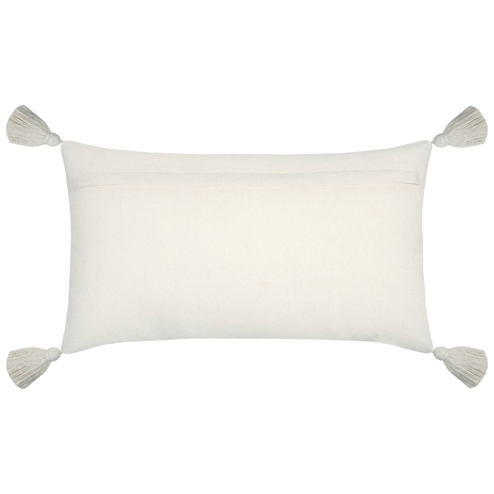 Lovely Casa - Coussin beige  rectangulaire avec relief - LOVELY CASA - Jute - Beige - Image 4