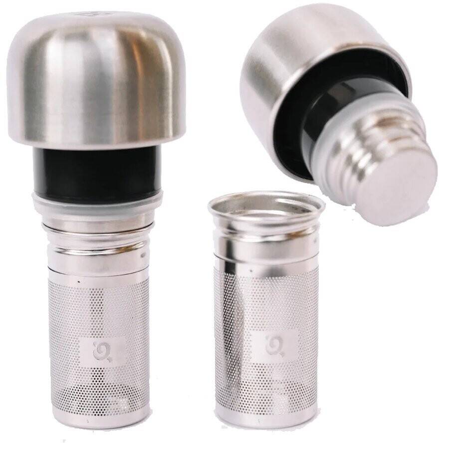 Bouchon spécial infuseur Qwetch 750ml / 1L - Inox brossé - QDB36 - Image 2