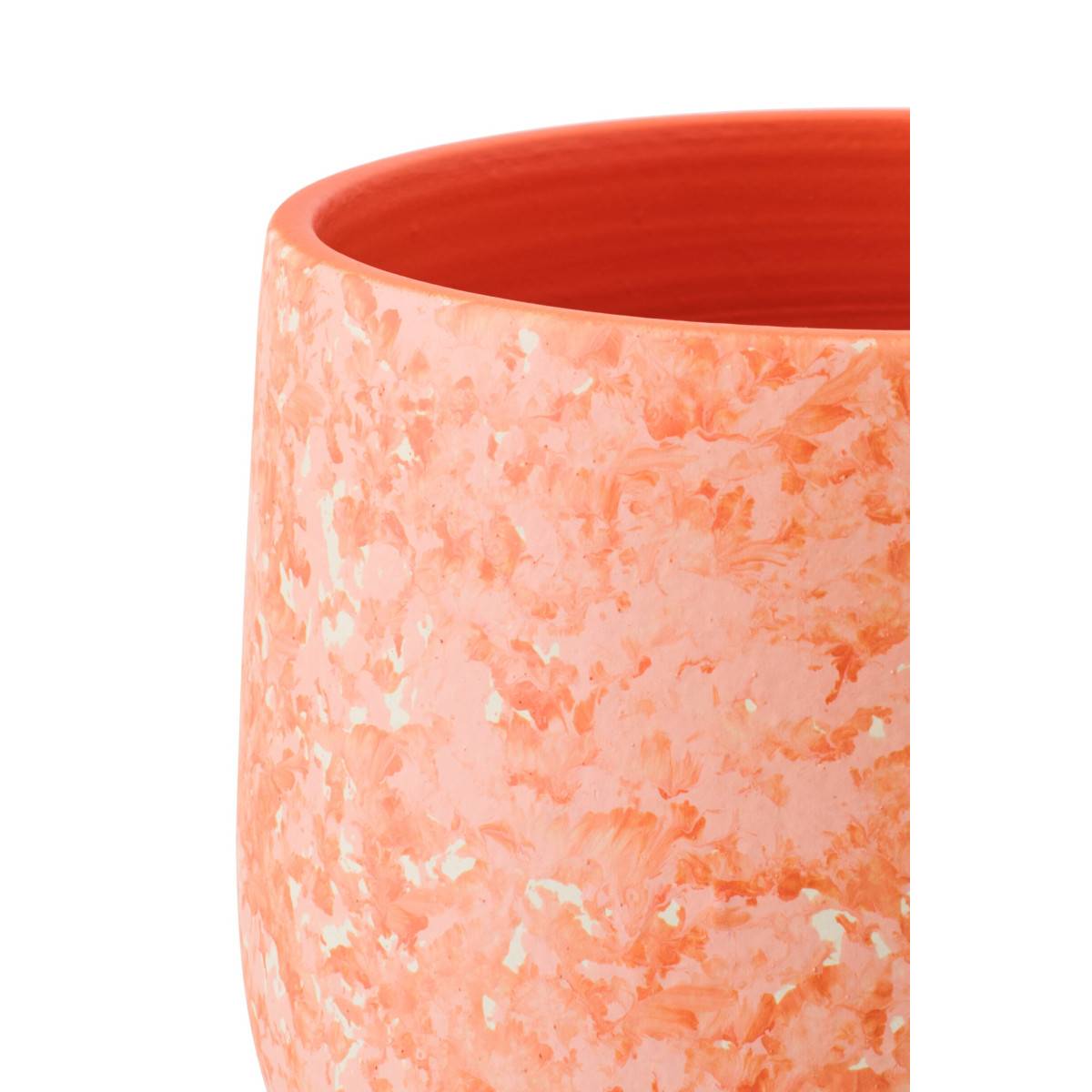 J-Line - Cache-Pot en Céramique "Sienne" 23cm Orange - Image 2