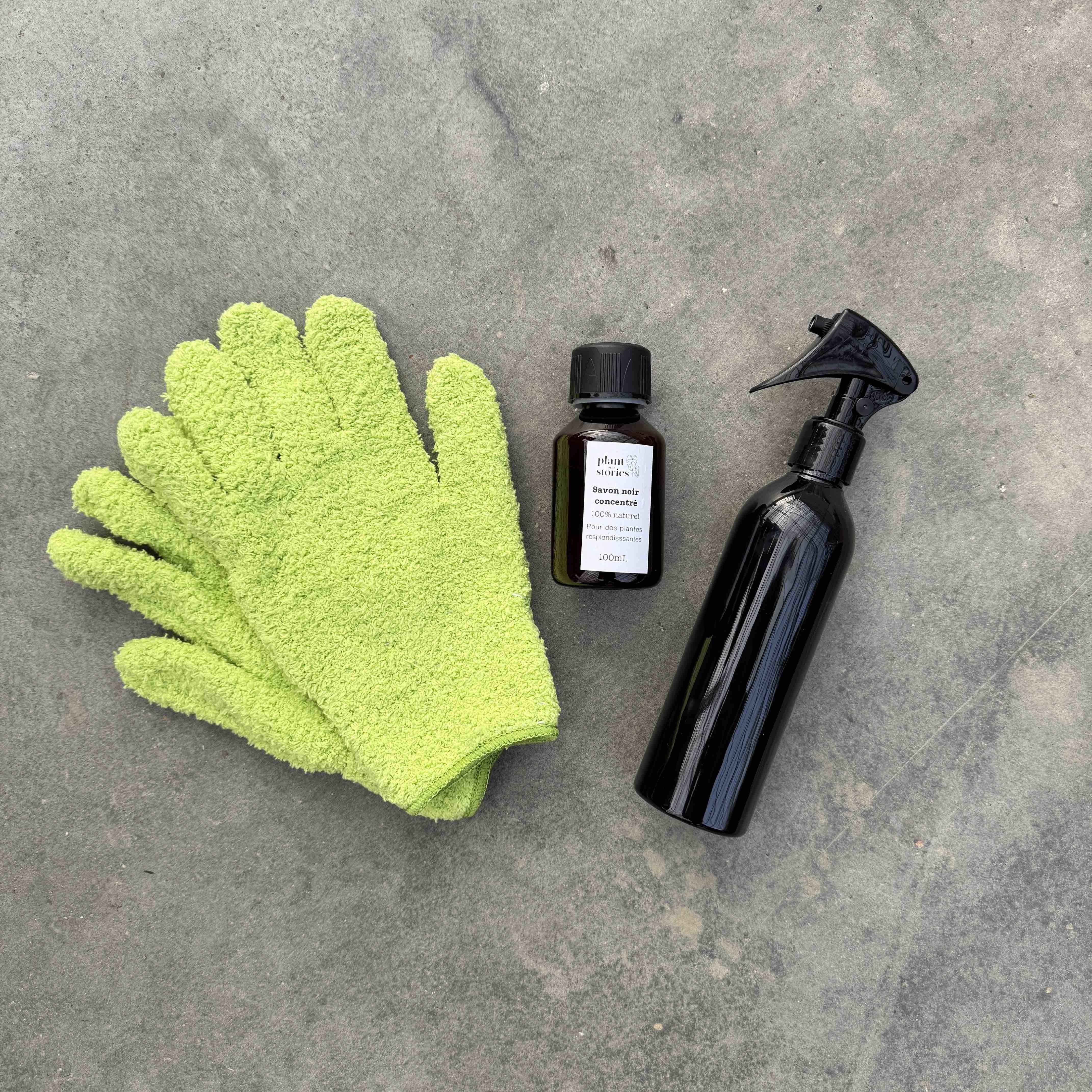 Pack Soin des Plantes Routine complète - Pulvérisateur 250ml + Savon noir concentré + Paire de Gants de Nettoyage - Mint - Image 4