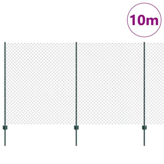 PANGIVO - Clôture Acier et PVC Verte 1,4 x 10 m, Poids :27.79kg - PANGIVO - Image 3