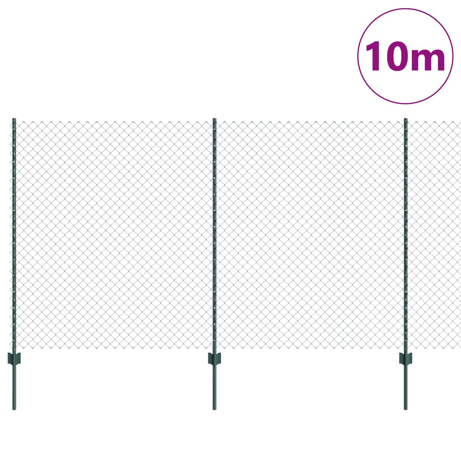 PANGIVO - Clôture Acier et PVC Verte 1,4 x 10 m, Poids :27.79kg - PANGIVO - Image 3