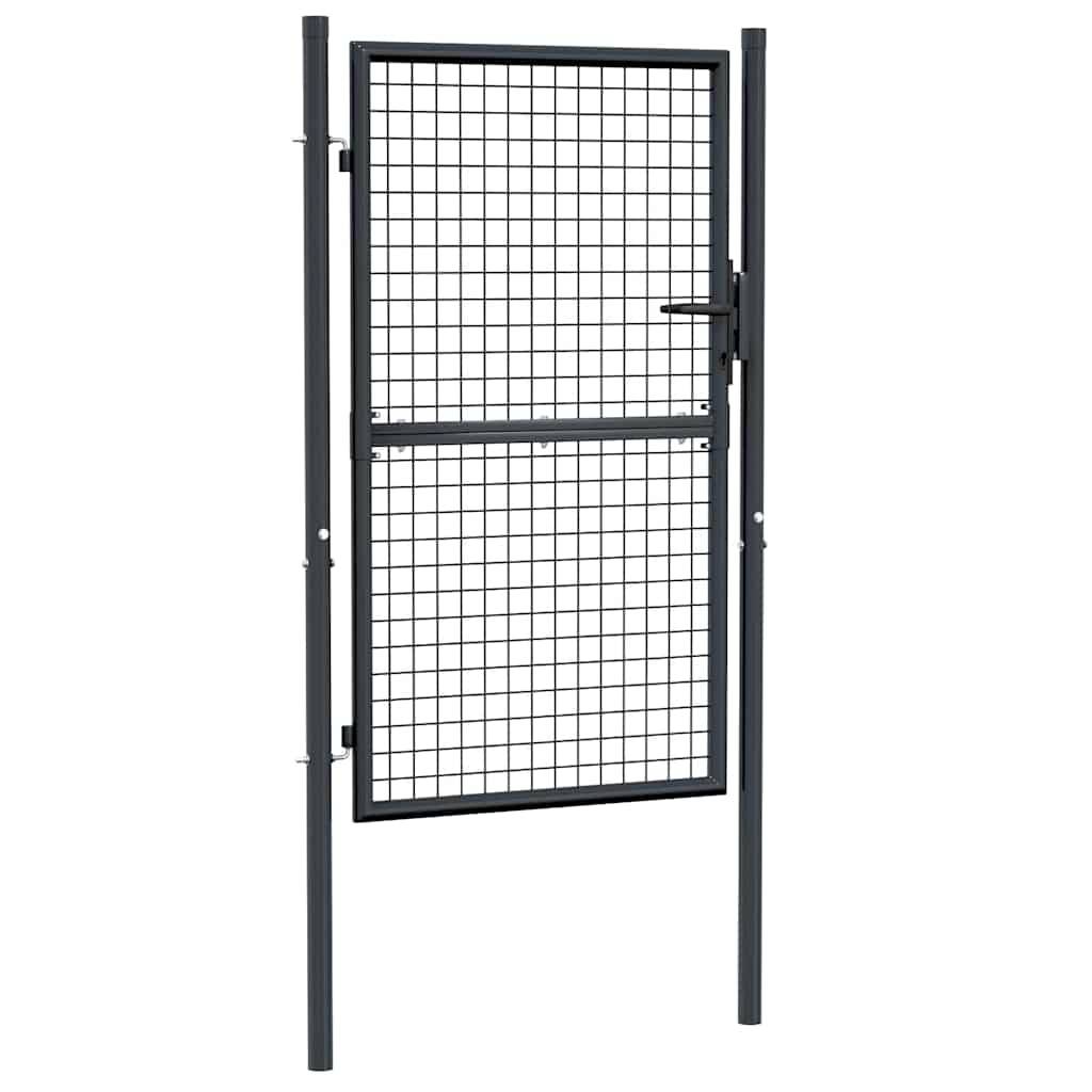 ComfortXL - Portillon Grillagé Robuste Acier Galvanisé Design Moderne pour Clôture de Jardin Anthracite 100x150 cm – ComfortXL Outdoor Living - Image 2