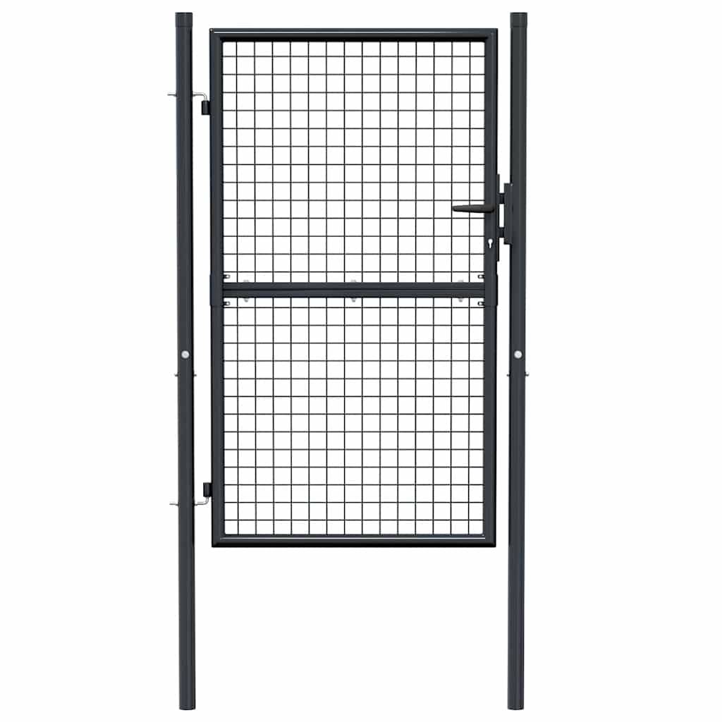 ComfortXL - Portillon Grillagé Robuste Acier Galvanisé Design Moderne pour Clôture de Jardin Anthracite 100x150 cm – ComfortXL Outdoor Living - Image 4