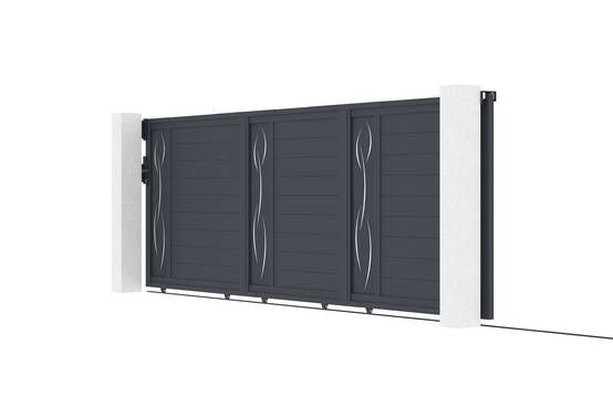 Casanoov Portail coulissant 5 m LIFE H.140 cm alu + motorisation RANGER C300 - Image 6
