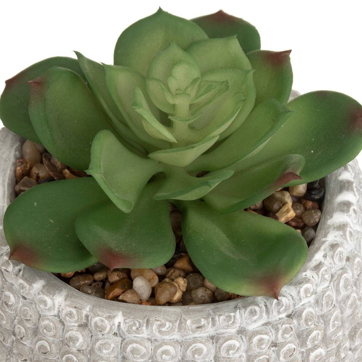 Atmosphera - Plante artificielle Bouddha pot ciment H13,5cm - Atmosphera Créateur d'intérieur - Image 5