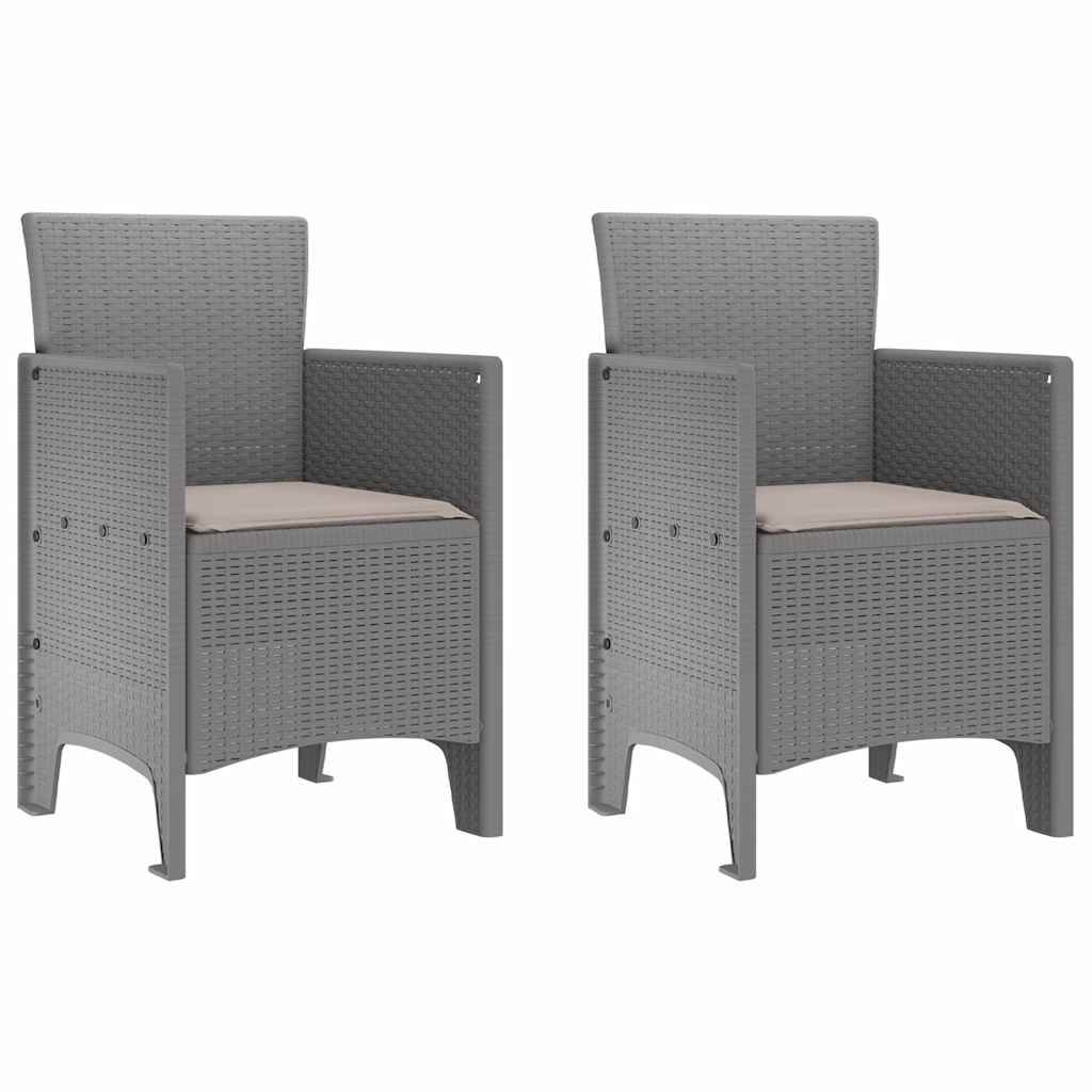 Prolenta Premium - Chaise bois composite Prolenta gris clair 53 X 49 X 85 cm 1-personnes - P95096G - Image 2