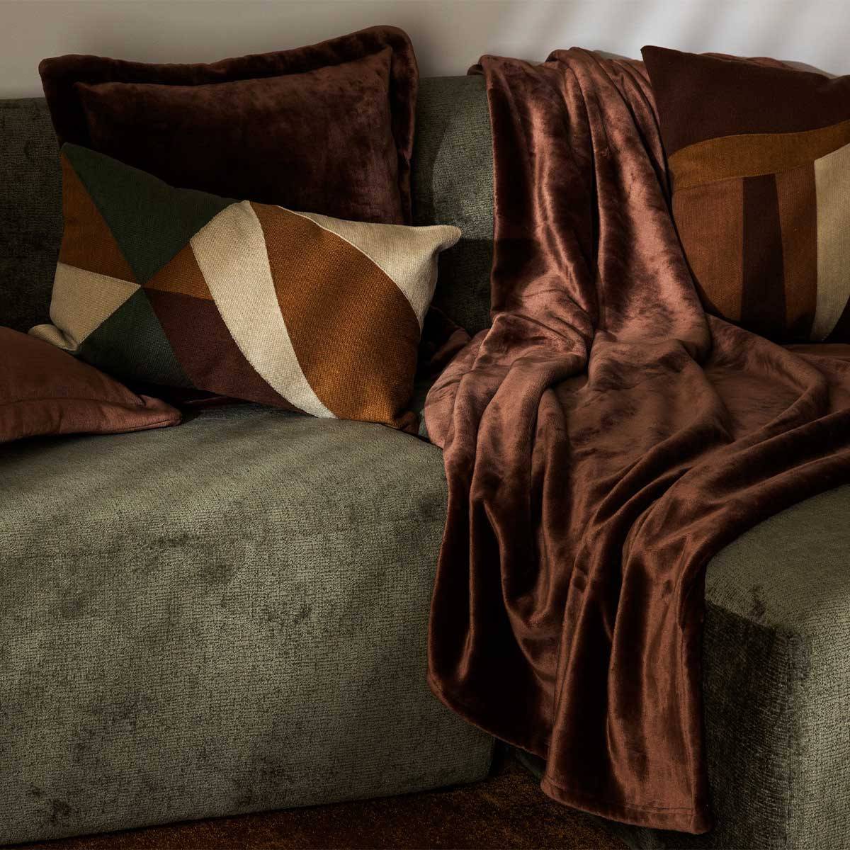 Coussin Déco Imprimé "Hary" 30x50cm Vert - Image 6