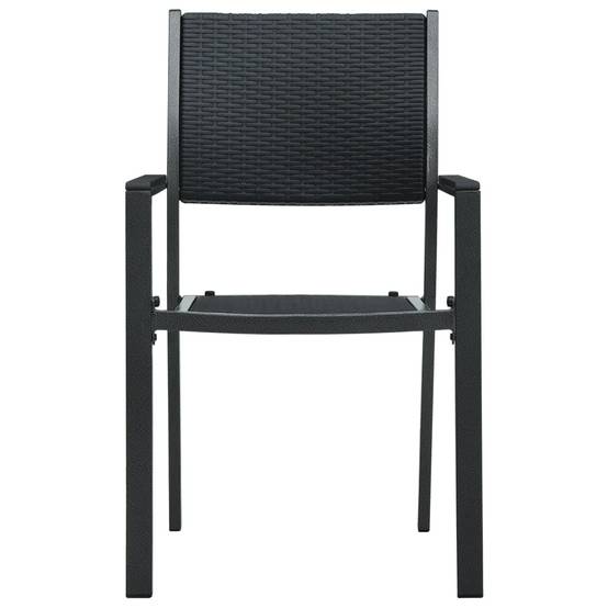 Ensemble Repas 6P 140cm Plastique Aspect Rotin Bicolore – ComfortXL Outdoor Living - Image 4
