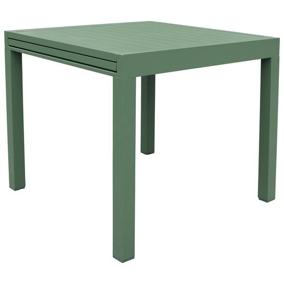 Salon de jardin VENEZIA extensible 90/180 en textilène vert sauge 8 places - aluminium vert sauge - HAPPY GARDEN - Image 4