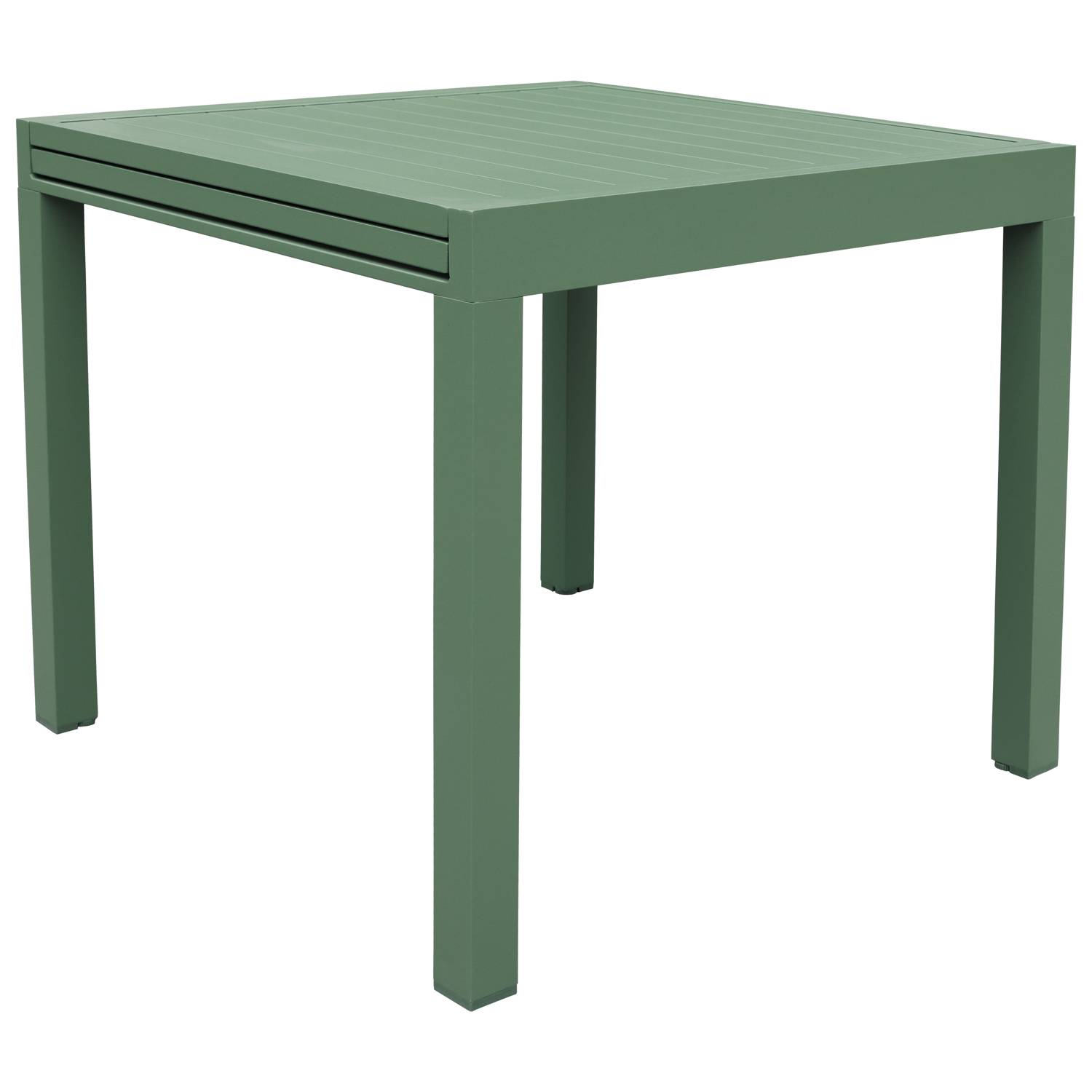 Salon de jardin VENEZIA extensible 90/180 en textilène vert sauge 8 places - aluminium vert sauge - HAPPY GARDEN - Image 4