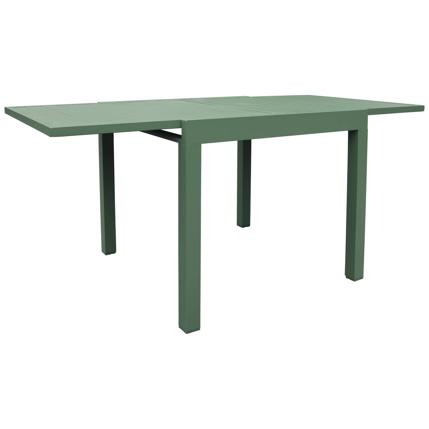 Salon de jardin VENEZIA extensible 90/180 en textilène vert sauge 8 places - aluminium vert sauge - HAPPY GARDEN - Image 5