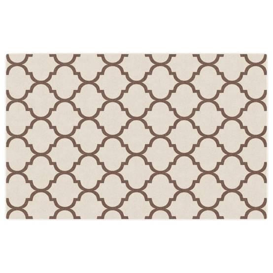 Grand Tapis de Sol Lavable Design Arabe Poils Courts Intérieur Extérieur Antidérapant Brun 190x300cm – ComfortXL Outdoor Living - Image 2
