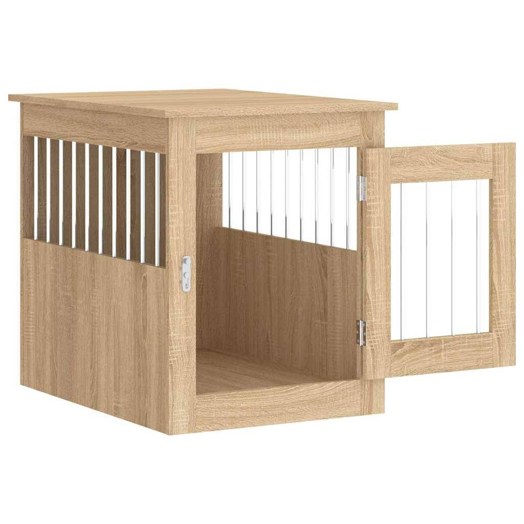 Niche plastique bois et acier marron  55 x 75 x 65 cm  - Prolenta premium p361.0 - Image 6