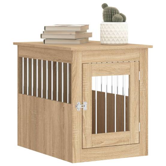 Niche plastique bois et acier marron 55 x 75 x 65 cm - Prolenta premium p361.0 - Image 4