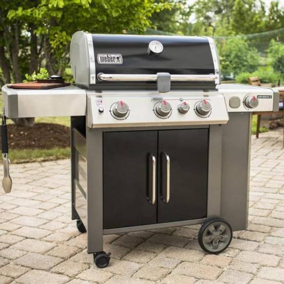 Weber - Barbecue gaz Weber Genesis 2 EP-335 GBS Noir 3 brûleurs + 1 latéral - Image 3